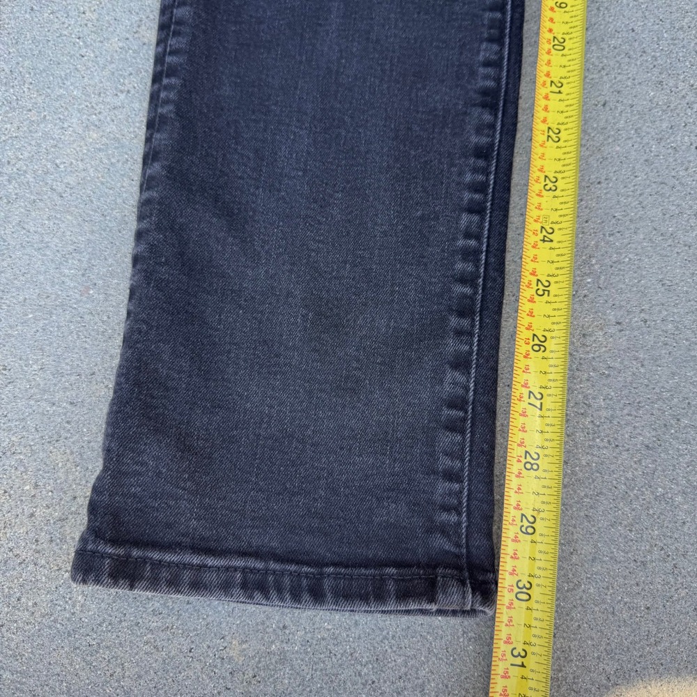 American Eagle Mens Slim Straight Jeans 30x34 Faded Black Denim Pants - Picture 4 of 13